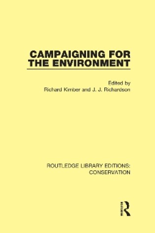 Cover of Campaigning for the Environment