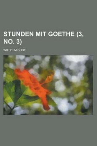 Cover of Stunden Mit Goethe