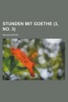 Book cover for Stunden Mit Goethe