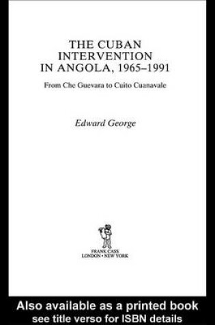 Cover of The Cuban Intervention in Angola, 1965-1991