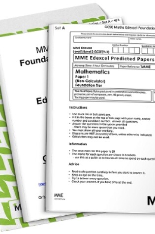 Cover of GCSE Maths Predicted Papers 2023 - Edexcel - 1 Pack - Foundation