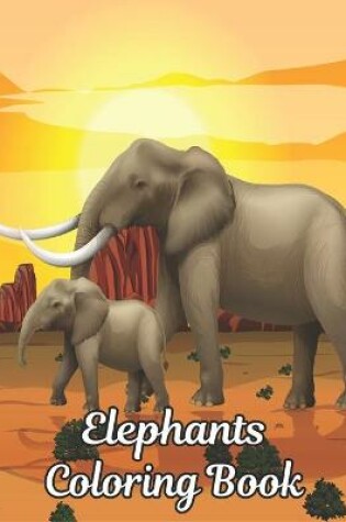 Cover of Elephants Coloring Book