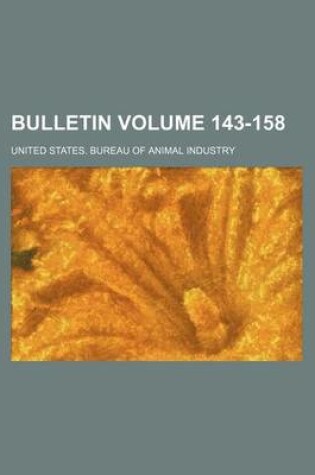 Cover of Bulletin Volume 143-158