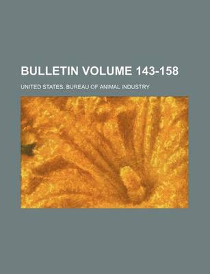 Book cover for Bulletin Volume 143-158