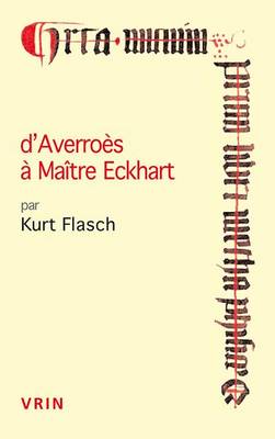 Cover of D'Averroes a Maitre Eckhart