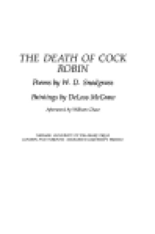 Cover of The Death of Cock Robin