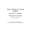 Book cover for The Death of Cock Robin