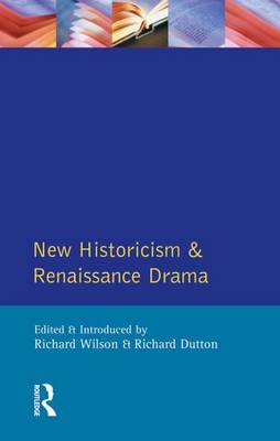 Cover of New Historicism and Renaissance Drama