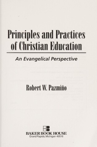 Cover of Principles and Practices of Christian Education