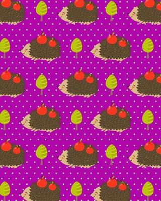 Book cover for Bullet Journal Notebook Cute Hedgehogs with Apples Pattern 5