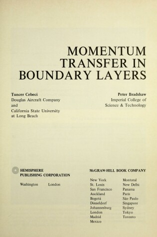 Cover of Momentum Transfer in Boundary Layers