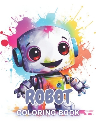 Book cover for Robot Coloring Book for Kids