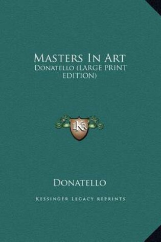 Cover of Masters in Art