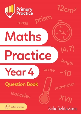 Book cover for Primary Practice Maths Year 4 Question Book, Ages 8-9