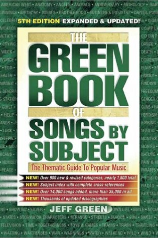 Cover of Green Book of Songs by Subject