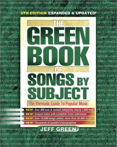 Book cover for Green Book of Songs by Subject