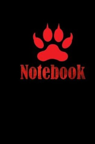 Cover of Notebook Wolf trace - Large (8.5 x 11 inches) - 120 Pages- Black Cover