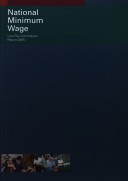 Book cover for National Minimum Wage, Low Pay Commission Report 2005, [sixth Report]