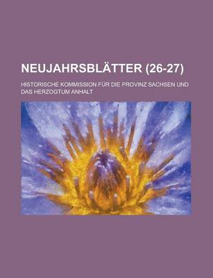 Book cover for Neujahrsblatter (26-27)