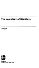 Book cover for The Sociology of Literature