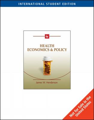 Book cover for Health Economics and Policy