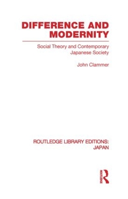 Book cover for Difference and Modernity