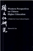 Book cover for Western Perspectives on Chinese Higher Education