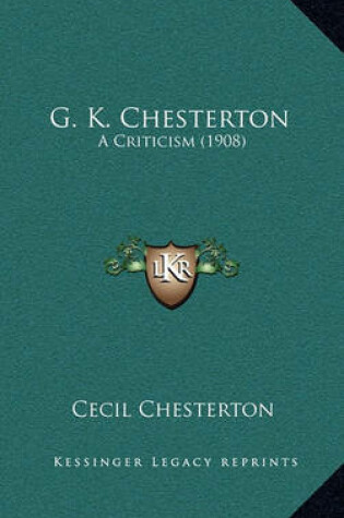 Cover of G. K. Chesterton