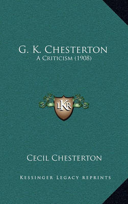 Book cover for G. K. Chesterton