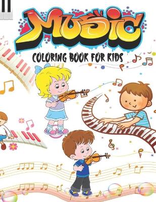 Book cover for Music Coloring Book for Kids