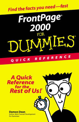 Cover of FrontPage 2000 for Dummies Quick Reference