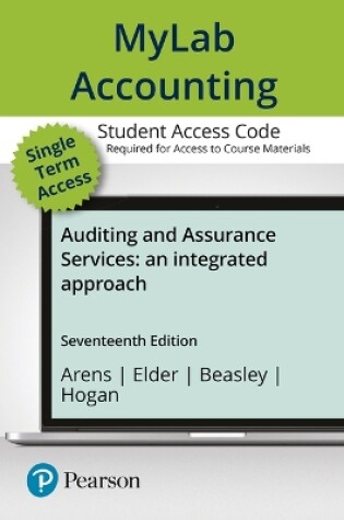 Cover of Mylab Accounting with Pearson Etext -- Access Card -- For Auditing and Assurance Services