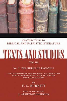 Book cover for The Rules of Tyconius