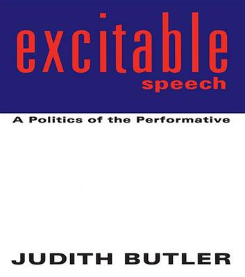 Book cover for Excitable Speech