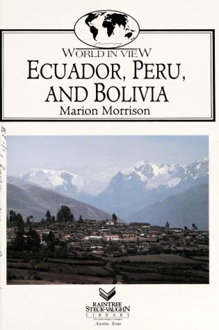 Cover of Ecuador, Peru, and Bolivia