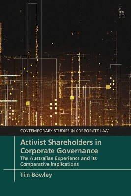 Book cover for Activist Shareholders in Corporate Governance