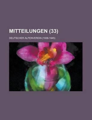 Book cover for Mitteilungen (33 )