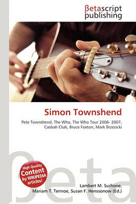 Book cover for Simon Townshend