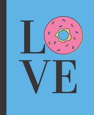 Book cover for Cute Love Donut School Composition Notebook