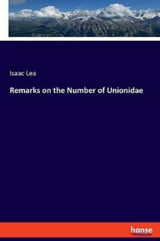 Cover of Remarks on the Number of Unionidae