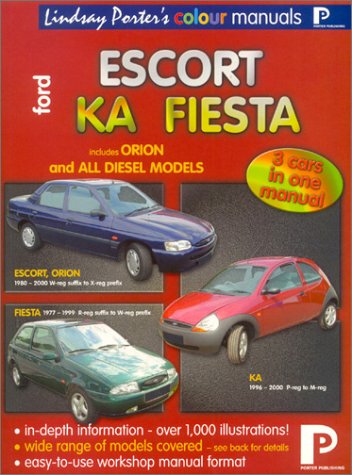 Book cover for Ford Escort, Ka, Fiesta Colour Workshop Manual