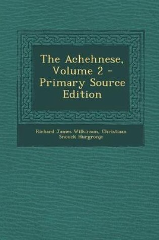 Cover of The Achehnese, Volume 2 - Primary Source Edition