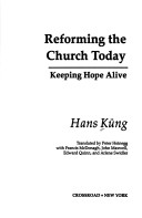 Book cover for Reforming the Church Today