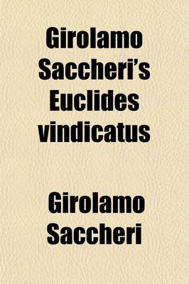 Book cover for Girolamo Saccheri's Euclides Vindicatus