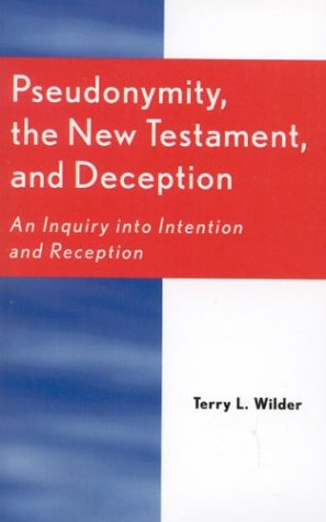 Book cover for Pseudonymity, the New Testament, and Deception