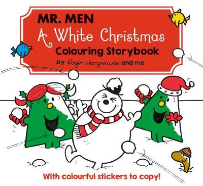 Book cover for Mr Men A White Christmas Colouring Storybook