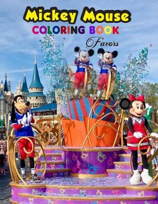 Book cover for Mickey Mouse Coloring Book Favors.