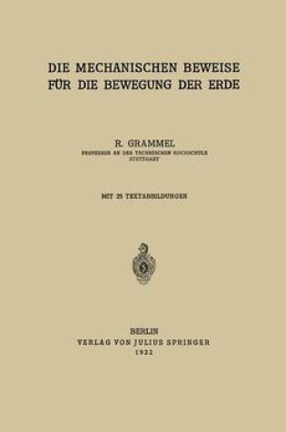 Cover of Die Mechanischen Beweise für die Bewegung der Erde