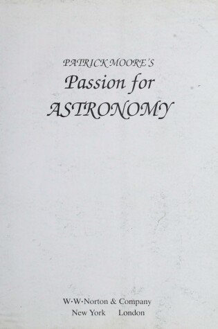 Cover of PATRICK MOORE'S PASSION CL