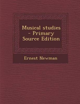 Book cover for Musical Studies - Primary Source Edition